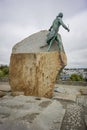 Statue of Georges Rene Le Peley de Pleville, Granville, Normandy