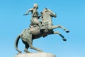 The statue of Georgios Karaiskakis in Athens, Greece Royalty Free Stock Photo