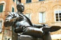 Statue of Giacomo Puccini in Lucca, Italy Royalty Free Stock Photo