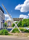 Statue of the giant chair in the city centre