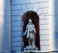 Statue of Gioacchino Rossini in Pesaro, italy