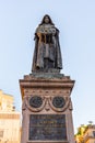 Statue of Giordano Bruno on Campo de Fiori, Rome, Italy