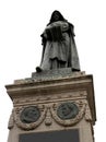 statue of GIORDANO BRUNO who was excommunicated and incarcerated Royalty Free Stock Photo