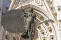 Statue of the Giraldillo de la Giralda in Seville, Andalucia, Spain. Royalty Free Stock Photo