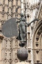 Statue of the Giraldillo in Sevilla Royalty Free Stock Photo