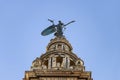 Statue of Giraldillo in the top of the Giralda tower in Seville Royalty Free Stock Photo