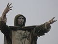 The statue of Girolamo Savonarola, Ferrara, Italy