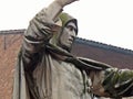 The statue of Girolamo Savonarola, Ferrara, Italy