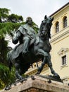 The statue of Giuseppe Garibaldi in Verona Royalty Free Stock Photo