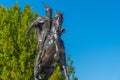 Statue of Gjergj Kastrioti known as Skanderbeg in Prishtina, Kosovo Royalty Free Stock Photo