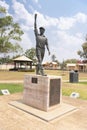 The statue of GLENN McGRATH. In recognition of a great cricketer,Glenn is a former Australian cricket player.