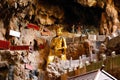 A statue of a god in Jianshui Swallow Cave in Yunnan, China.