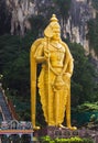 Statue of god Muragan at Batu caves, Kuala-Lumpur Royalty Free Stock Photo