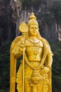 Statue of god Muragan at Batu caves, Kuala-Lumpur Royalty Free Stock Photo