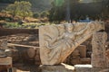 Statue of god Nika at ancient city Ephesus in Turkey.