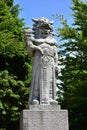 Statue of god Radegast on Radhost Mountain in Beskids,Czech