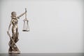 statue of god Themis Lady Justice is used as symbol of justice within law firm to demonstrate truthfulness of facts and power to Royalty Free Stock Photo