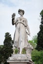 Statue of the goddess of abundance in Piazza del Popolo in Rome