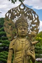 The statue of Goddess Benzaiten (Saraswati) at the Toganji temple. Nagoya. Japan Royalty Free Stock Photo