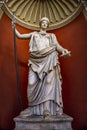 Statue of the Goddess Hera at Sala Rotonda in Vatican Museum Royalty Free Stock Photo