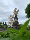 The statue of the goddess Sita Balinese Hindu folklore in the city park of Gianyar.