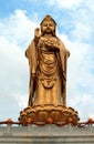 Statue of godness Guanyin in the Putuoshan island Royalty Free Stock Photo