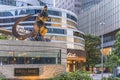 Statue of the Godzilla radioactive monster in the middle of the Hibiya Godzilla Square opens on March 22, 2018 to celebrate the Royalty Free Stock Photo
