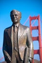 Statue at Golden Gate Bridge Royalty Free Stock Photo