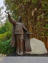 This is a statue of Gong Zizhen, a poet in the Qing Dynasty,