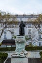 Statue of Goya in the entrance to Prado Museum in Madrid