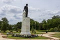 Statue and gravesite of former U.S. senator and Louisiana governor Huey P. Long at the Louisiana State Capitol in Baton Rouge