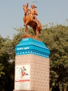 A statue of great indian queen laxmibai in jhansi uttarpradesh