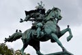 Sculpture of samurai warrior in Tokyo