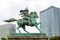 Statue of the great samurai Kusunoki Masashige Royalty Free Stock Photo