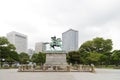 Statue of the great samurai Kusunoki Masashige Royalty Free Stock Photo