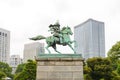 Statue of the great samurai Kusunoki Masashige Royalty Free Stock Photo