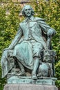 Statue of great scientist Otto Gvericke, Magdeburg, Germany Royalty Free Stock Photo