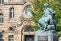 Statue of great scientist Otto Gvericke, Magdeburg, Germany Royalty Free Stock Photo