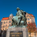 Statue of great scientist Otto Gvericke, Magdeburg, Germany