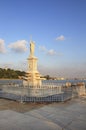 Statue of greek god Poseidon at Havana bay Royalty Free Stock Photo