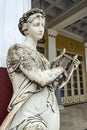 Statue of a Greek mythical muse in the Achilleion palace in Corfu, Greece