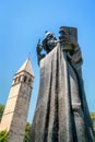 Statue of Gregorius of Nin, Split, Croatia. Royalty Free Stock Photo