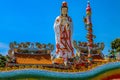 Statue of Guan Yin White Royalty Free Stock Photo