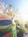 Statue of Guanyin Ko Samui December 2015 Thailand Royalty Free Stock Photo