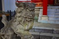 Statue guardian dog at Kanda shrine in Tokyo Royalty Free Stock Photo