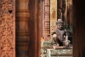 Statue of guardian spirit at Angkor wat temple, Ca