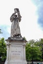 Statue of Guillaume Farel in Neuchatel. a French evangelist, and a founder of the Reformed Church in the cantons of Neuchatel