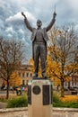 Statue of Gustav Holst, composer of The Planets, in Cheltenham Gloucestershire, UK