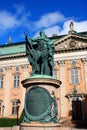 Statue of Gustavo Erici in front of Riddarhuset House of Nobili