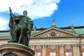 Statue of Gustavo Erici in front of Riddarhuset, Stockholm, Sweden